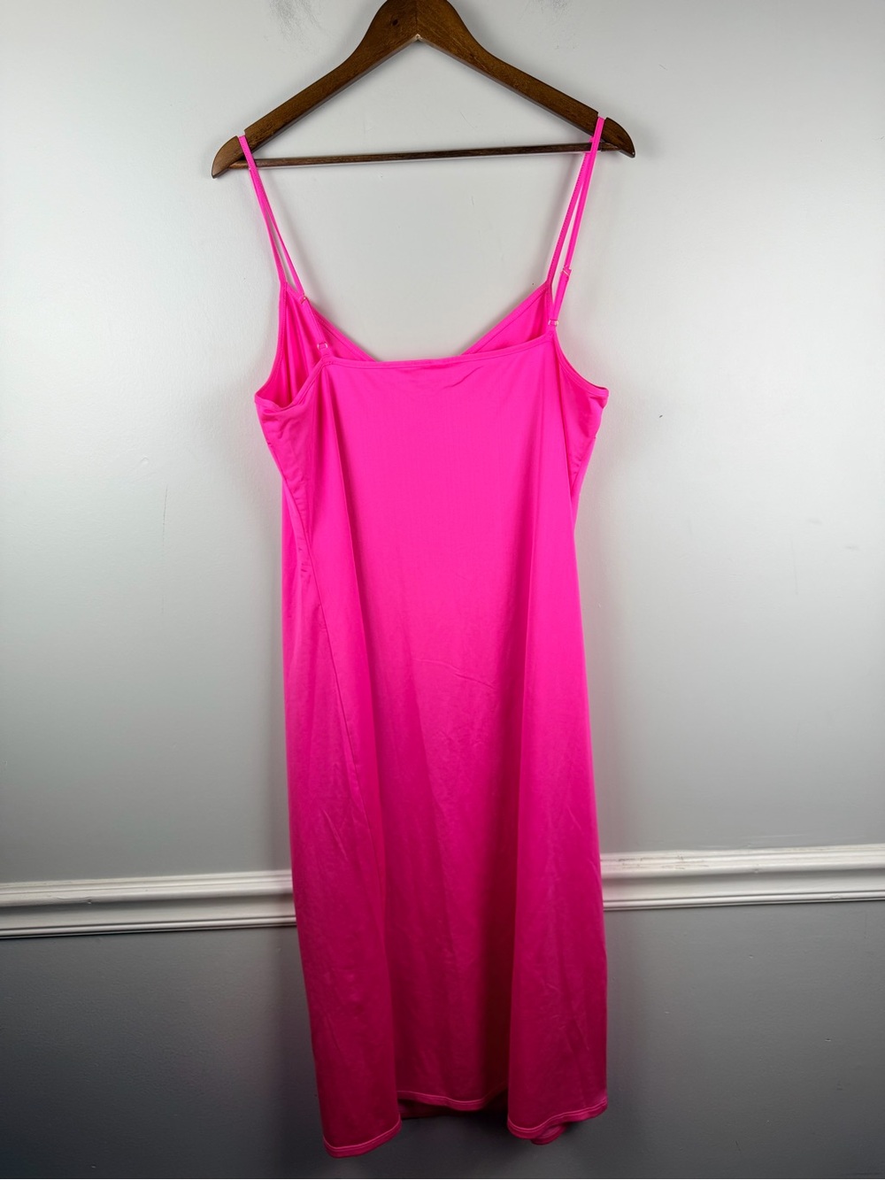 LILLY PULITZER AMRITA MIDI SLIP PINK ISLE SWIRLY FERN Size 16 - Picture 5 of 5